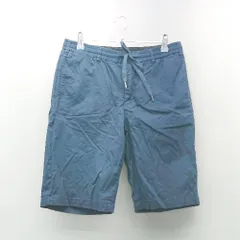 ◇ coen コーエン 夏 カジュアル ウエストゴム 紐付き 無地 シンプル ショートパンツ サイズM ネイビー レディース E  【1307040055458】