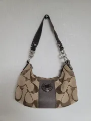 COACH シグネチャー ショルダーバッグ ブラウン