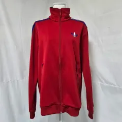 アディダス オリジナル ファイヤーバード レッド トレーナー ジップアップ トラックジャージ メンズ95 0922