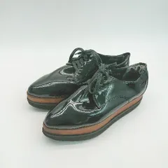 ◇ another edition 厚底 スタイルアップ カジュアル ガーリー レースアップ シューズ 表記なし ブラック レディース E  【1307040055977】