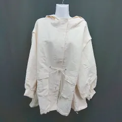 ◇ Chaco closet フード付き シンプル はおり オーバーサイズ 長袖 ジャンパー サイズF オフホワイト レディース E  【1307040055748】のサムネイル