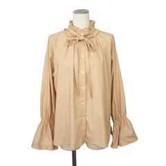 芽風 MEFU メフウ 長袖 シャツ ブラウス オーバーサイズ 40 白系