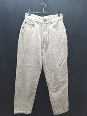 ◇ FREAK'S STORE シンプル カジュアル テーパード デニム パンツ サイズ縦XS 横M- クリーム レディース E  【1307040062586】