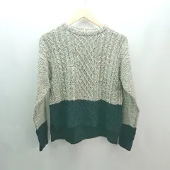 ◇ AS KNOW AS アズノゥアズ クルーネック カジュアル 綺麗め 長袖 ニット セーター サイズ* グレー ネイビー レディース E  【1307040062197】