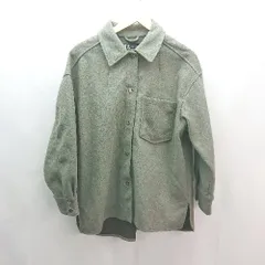 ◇ ZARA 秋コーデ 冬コーデ おしゃれ カジュアル 長袖 ジャケット サイズM グリーン系 レディース E  【1307040062050】