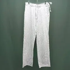 ◇ Kastane カスタネ ハイウエスト カジュアル フリンジ ストレート デニム パンツ サイズXS パープル系 レディース E  【1307040063781】