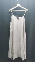 ◇ LOWRYS FARM ローリーズファーム レーヨン キャミソール シンプル ロング丈 ワンピース サイズF ベージュ レディース E  【1307040063682】
