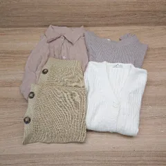 ◇ 《 fifth フィフス まとめ4点セット サイズM/表記なし 無地 ニット/カーディガン/スカート/ワンピース レディース 》 E  【1307040064733】