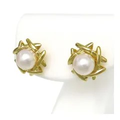 ティファニー キス アラウンド パール ピアス 750 (K18YG) レディース TIFFANY&Co.【中古】 【ジュエリー】