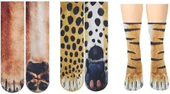 Pupule holomua ププレホロムアレディース 靴下 猫 動物 足 おもしろ アンクル ハイ ソックス 3点セット スニーカー クツシタ レディースソックス レディース靴下 くるぶしソックス ハイソックス (03,  Free Size)