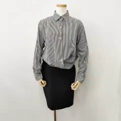 Deuxieme Classe ドッキング ストライプ サイズ38 ワンピース ブラック ホワイト レディース ドゥーズィエムクラス【中古】5-1222T◎のサムネイル