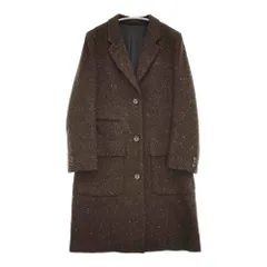 MARGARET HOWELL HERRINGBONE WOOL COAT ヘリンボーンウール 定価121000円 チェスターコート ブラウン レディース マーガレットハウエル【中古】5-1222T♪のサムネイル