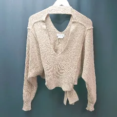 ◇ ciaopanictypy チャオパニックティピー 綺麗め デザインオシャレ 長袖 ニット サイズONE ブラウン系 レディース E  【1307040066744】