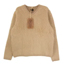 TENDERLOIN テンダーロイン T-MOHAIR V モヘア シャギー Vネック ウール ニット ベージュ系 M【美品】【中古】のサムネイル