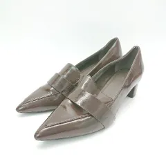 ◇ RANDA ランダ ポインテッドトゥ 綺麗め 大人 ローファー サイズ24.5 ブラウン レディース E  【1307040067406】