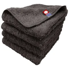 今治タオル タオルハンカチ 4枚セット アースカラー チャコール 約20×20cm 綿100% 吸水 吸水 速乾 柔らかい手触り 新品 未使用 まとめ買い