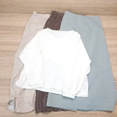 ◇ 《 earth music&ecology まとめ売り4点セット サイズFREE/L ガーリー フェミニン スカート/カットソー レディース 》 E  【1307040069363】