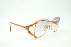 クリスチャン ディオール ヴィンテージ サングラス アイウェア 2524 A 43 55□16 CDロゴ メタルフレーム 茶 ブラウン Christian Dior 4909k