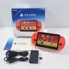 極美品 PSVITA PCH 2000 ネオンオレンジ 純正8GBメモリーカード付き PlayStation Vita FW3.74 遊べるセット 動作確認済み ソニー プレイステーション psvita
