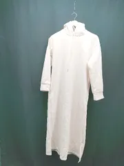 ◇ La-gemme ゆったりシルエット かわいい シンプル 無地 長袖 ロング ワンピース 表記なし ベージュ レディース E  【1307040075364】