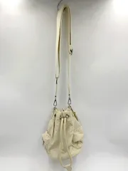 ZARA ザラ 6813/310/850 テクニカルファブリックミニバケット ショルダー バッグ オフホワイト ■■レディース