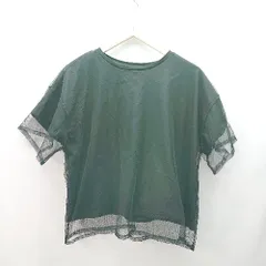 ◇ BEAMS HEART ビームスハート シンプル 短め丈 重ね着 半袖 カットソー サイズ表記なし ブラック レディース E  【1307040079164】