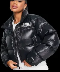 THE NORTH FACE ザノースフェイス ヌプシ クロップド ショートダウン ブラック NF0A5GGEJK3 S