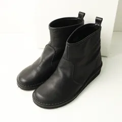 定価1.8万 ランブルコンフォート ramble comfort 373-73390 オイルシュリンクレザー ショートブーツ 22.5cm ブラック┃【2400014729467】のサムネイル