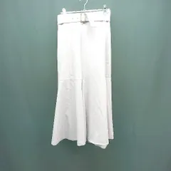 ◇ ◎ PROPORTION BODY DRESSING バックジップ 裾フレア ロング丈 フレア スカート サイズS パープル レディース E  【1307040080856】