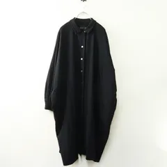 ミズイロインド mizuiro ind ウールワイドコート＼ネイビー ロング ジャケット アウター【2400014749182】