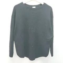 ◇ URBAN RESEARCH DOORS 無地 シンプル クルーネック 秋冬物 長袖 ニット 表記なし ブラック レディース E  【1307040082096】