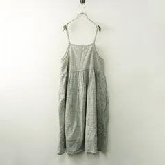 サマンサモスモス Samansa Mos2 SM2 ギンガムチェック柄 キャミソールワンピース F‖グレー ドレス ロング 【2400014729849】