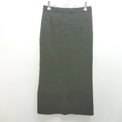 ◇ URBAN RESEARCH Sonny Label ニット ウエストゴム スリット 無地 膝丈 タイト スカート サイズF ブラック レディース E  【1307040082492】
