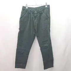 ◇ Dickies ウエストゴム ウエスト紐 ポケット ベルトループ カジュアル パンツ サイズM ブラック メンズ E  【1307040083987】