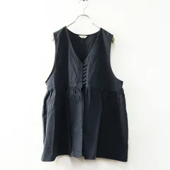 サマンサモスモス Samansa Mos2 SM2 切替ギャザーVネックベスト F‖ネイビー ロング チュニック フレア 前開き【2400014735154】