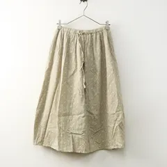 サマンサモスモス Samansa Mos2 SM2 花柄後ろ無地重ねスカート F‖ベージュ ボトムス ロング イージー フレア【2400014735482】