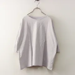 ナル ファクトリー NARU FACTORY コットンワイドプルオーバーカットソー 1 薄グレー系┃Tシャツ 幅広トップス【2400014728873】のサムネイル