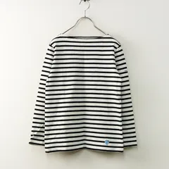 フランス製 オーチバル オーシバル ORCIVAL コットン ボーダーバスクシャツ 0 ホワイト×ブラック┃トップス【2400014728736】