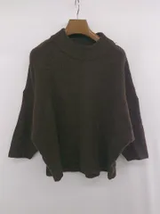 ◇ ITEMS URBAN RESEARCH カジュアル モックネック 長袖 ニット セーター サイズ縦 S 横 M ブラウン系 マルチ レディース P  【1307080004560】