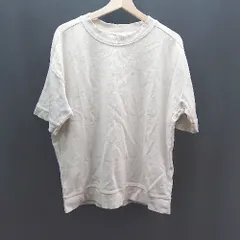 ◇ ZARA ザラ シンプル カジュアル 無地 ベーシック ナチュラル 半袖 カットソー サイズM ベージュ レディース E  【1307120001474】