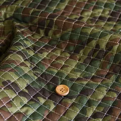 生地 無地 ≪キルト≫迷彩柄 キルト生地 ( 無地生地 キルティング 入園入学 バッグ ハンドメイド 雑貨 インテリア 布地 ) 50cm単位