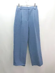 ◇ natural beauty basic タック センタープレス スラックス カジュアル パンツ サイズS ブルー レディース E  【1307120001849】