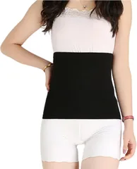 CALM.st 腹巻 薄手 厚手 ウエストウォーマー 防寒 冷え対策 レディース 綿 ボア 伸縮フィット マタニティ 就寝 メンズ (ブラック(フィット),  M)