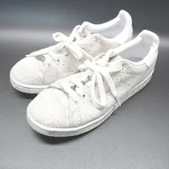 ◇ adidas FV1091 スタンスミス スウェード ローカット スニーカー サイズ22.5 グレー ホワイト レディース E  【1307120003577】