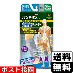 【新品】[興和]バンテリンコーワ 高通気サポーター ふくらはぎアシスト シルバーグレー Mサイズ 2枚入のサムネイル