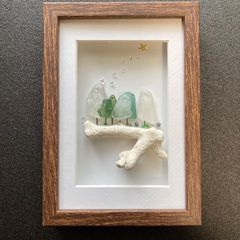 seaglass art ✴︎森のことりと流れ星 - メルカリ
