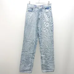 ◇ kutir クティール ステッチ ウォッシュ加工 厚手 シンプル カジュアル デニムパンツ サイズM ブルー レディース E  【1307120007254】のサムネイル