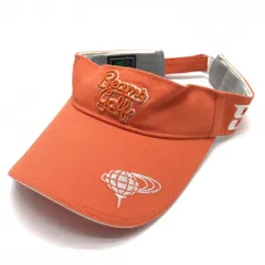 ビームスゴルフ サンバイザー オレンジ 立体ロゴ   ゴルフウェア BEAMS GOLF