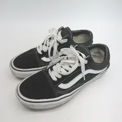 ◇ VANS ヴァンズ OLD SKOOL 定番 デイリー ローカット スニーカー サイズ23センチ ブラック/ホワイト レディース E  【1307120008701】