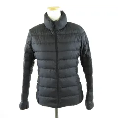 ユニクロ UNIQLO ウルトラライトダウンジャケット ジップアップ 長袖 黒 S *A977